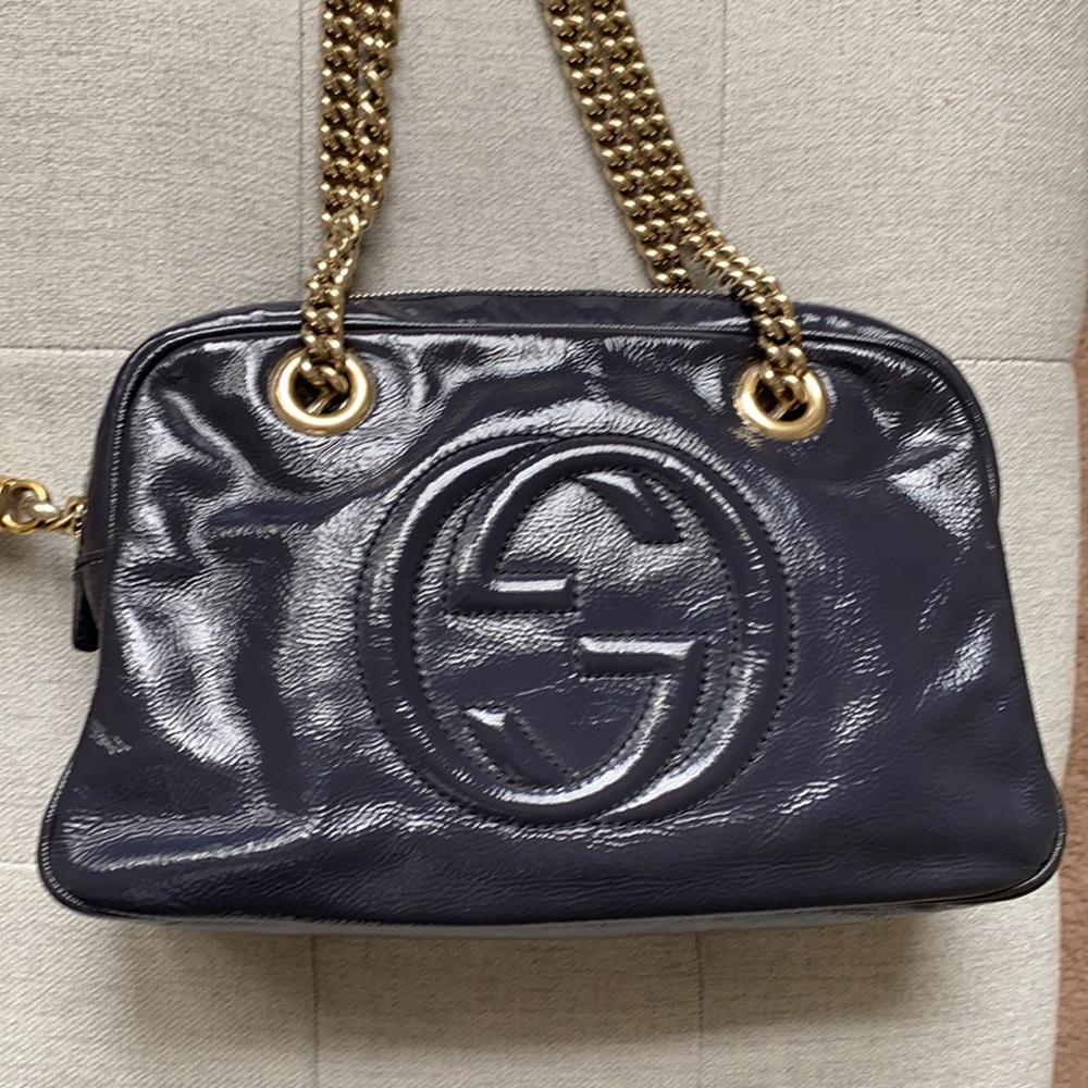 Gucci Soho Disco Double Chain Shoulder Bag - Picture 13 of 16